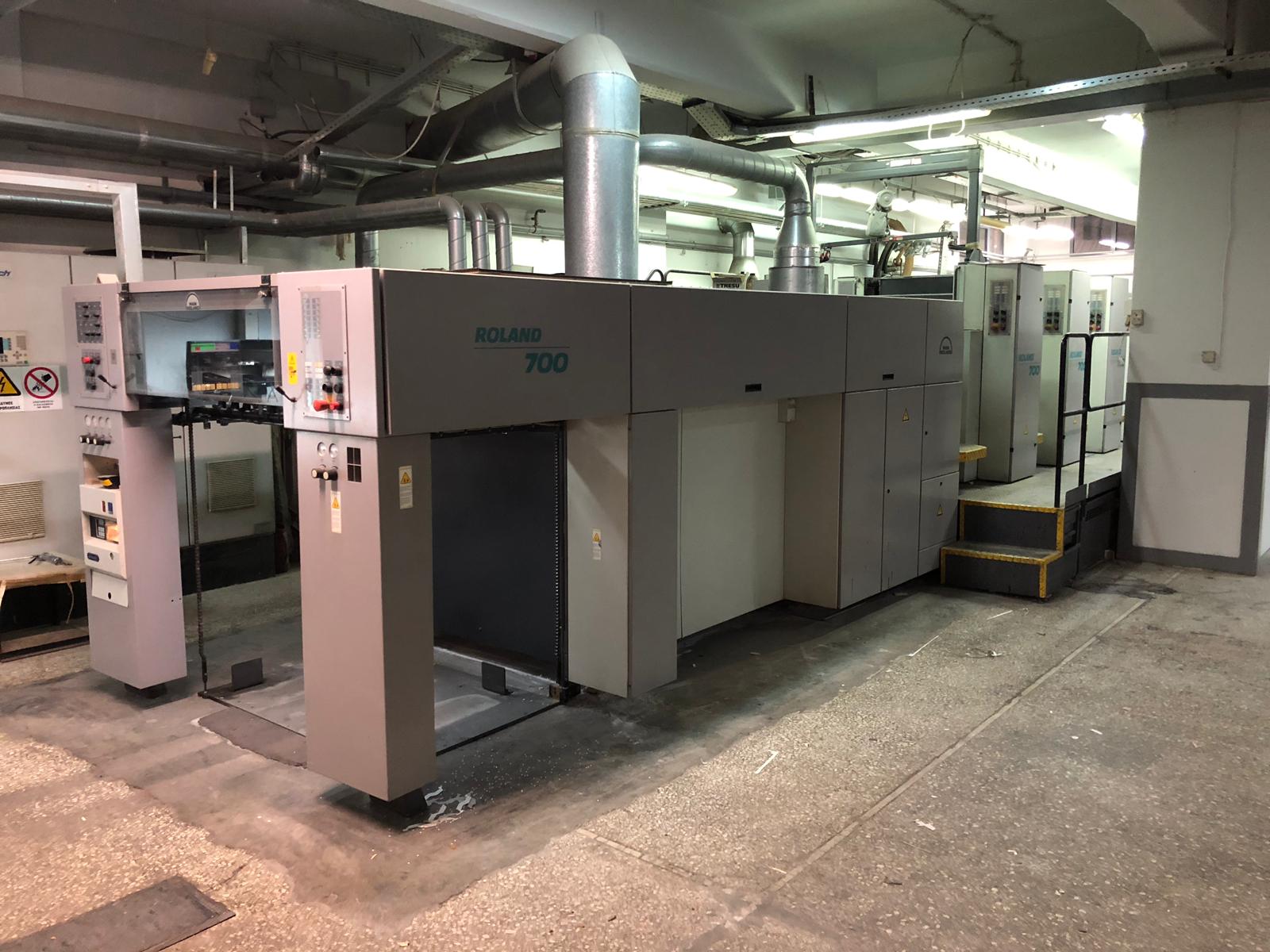 Roland 705 with coater year 2001 for bivalent use